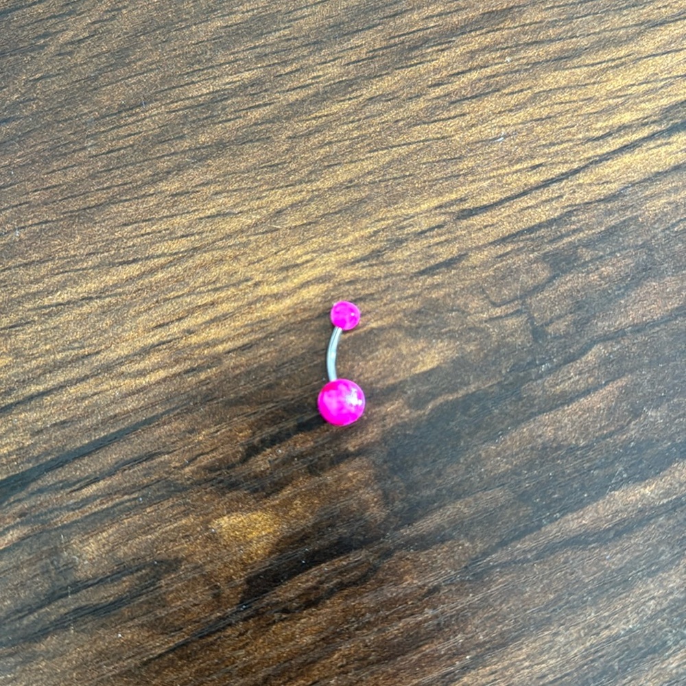 Neon Pink Belly Ring